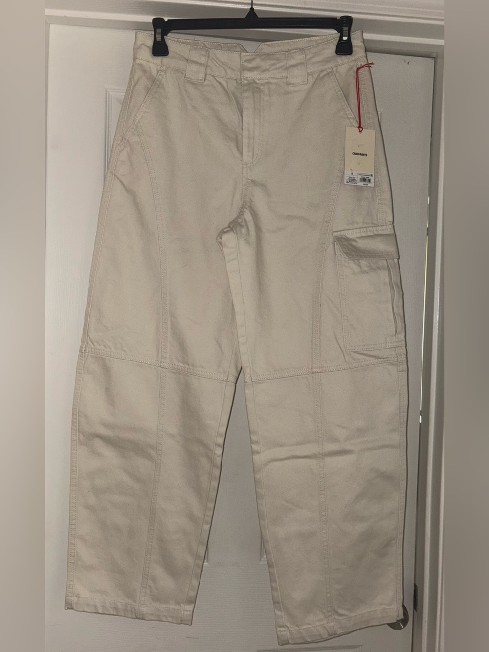 Woolrich Cream Cargo Pants with Side Pocket